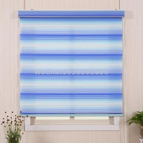 customized living room curtain toilet curtain finished blinds roller shutter soft gauze curtain zebra curtain day and night curtain manufacturer