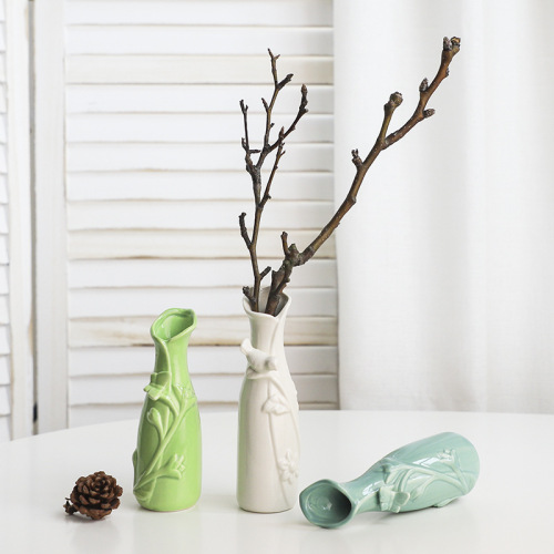 creative home ceramic crafts ceramic vase office desk hydroponic vase decoration home decoration wholesale vase