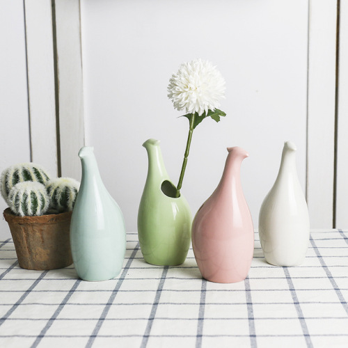 creative home ceramic crafts ceramic vase office desk boutique vase decoration decorative household vases wholesale