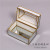 Nordic creative light key-2 luxury glass brass paper towel box Layout of mirrored paper box table top in living room model room