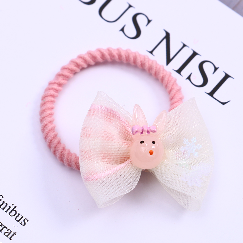 春夏爆款韩国儿童发饰卡通人物磨砂皮筋发圈不伤发公主头绳套装