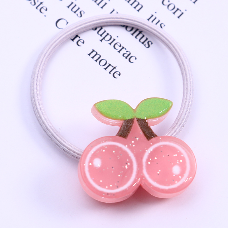 树脂卡通水果发绳儿童发圈装韩国东大门同款可爱童趣