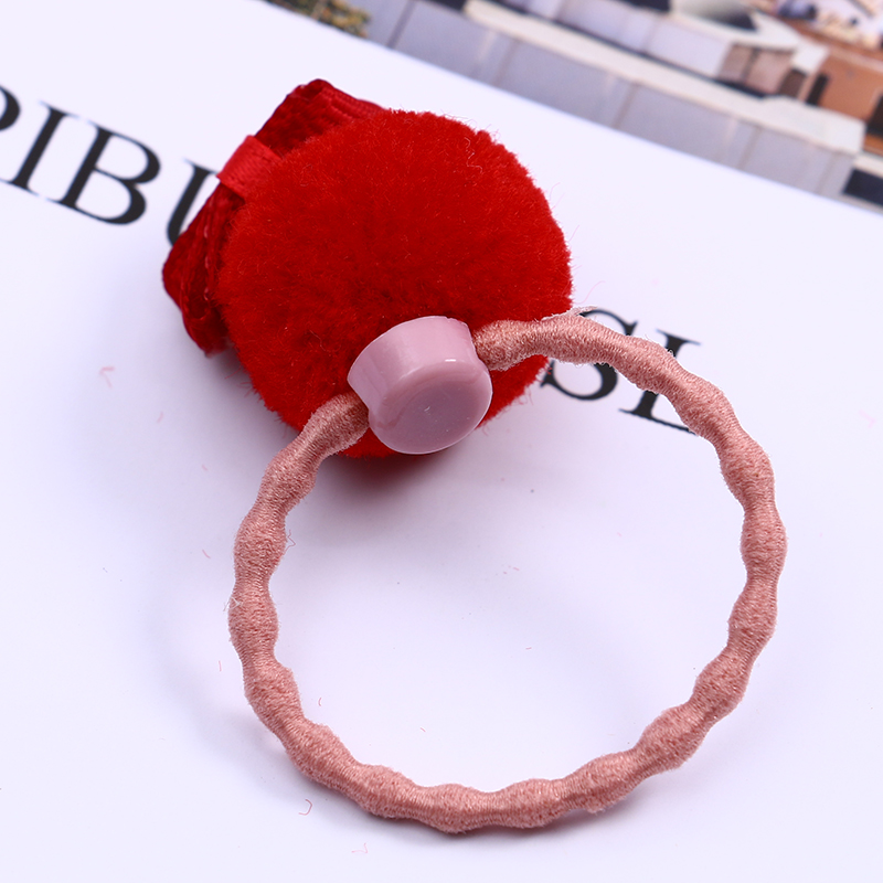 日韩卡通小动物发绳儿童甜美百搭少女刘海夹小兔皮筋夹发饰品