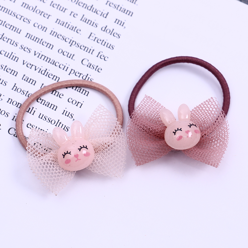 春夏爆款韩国儿童发饰卡通人物磨砂皮筋发圈不伤发公主头绳套装