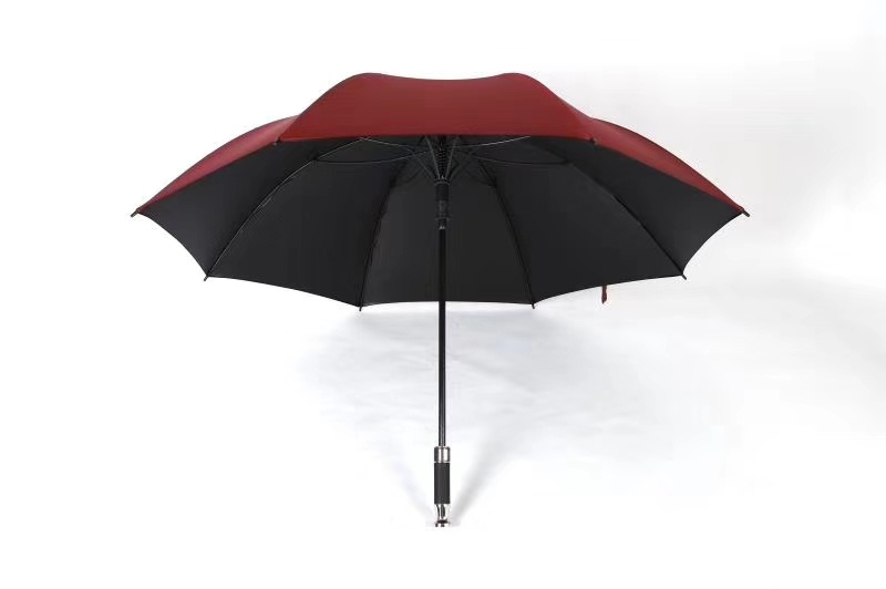 Weida Rolls-Royce Long Handle Umbrella, Large Straight Pole Double Golf Sunny Umbrella Men Gifts (Color : Black)