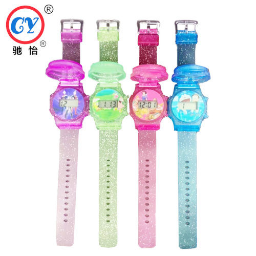 Chi Yi Shi Shang Yin Onion Flip Electronic Watch Wrist Decoration Flip Children‘s Electronic Watch Factory Direct Sales