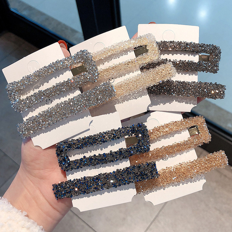 跨境爆款两件套复古发夹顶夹气质头饰韩国甜美简约少女刘海边夹