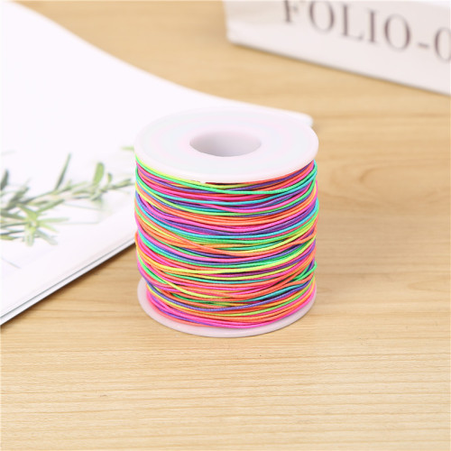 Factory Direct Sales Specifications 0.1cm Thick Imported Nylon Colorful Elastic Band Elastic Rope