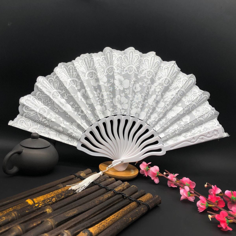 舞蹈扇网红扇子旗袍洛丽塔搭配扇子欧式蕾丝扇子LO娘日常拍照扇