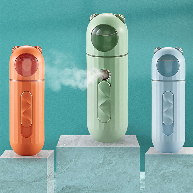中夫新款迷你便携脸部加湿器手持纳米喷雾器加湿器脸部补水仪