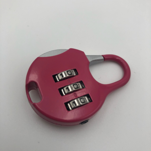 Zinc Alloy Cartoon Password Lock Schoolbag Backpack Luggage Padlock with Password Required 3 Digits Mini Pendant