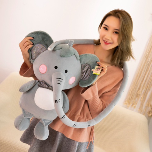 new soft cute long nose small elephant cartoon height measuring ruler cute measuring ruler cute cute elephant plush toy gift for children