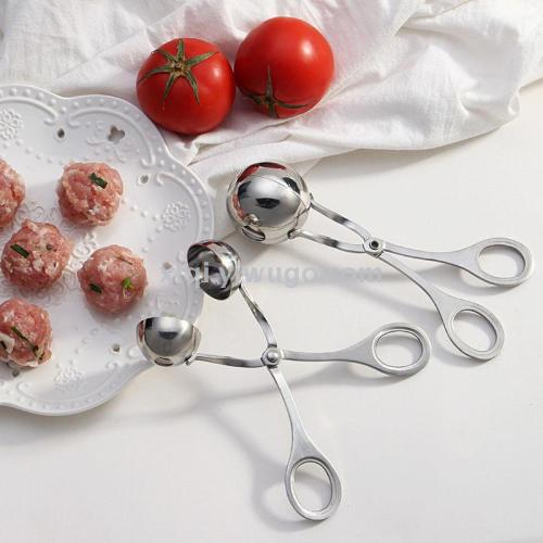 Creative Stainless Steel Meatballs Scissors Wholesale Simple Pork Beef Fish Meatballs Making Tools RS-600166