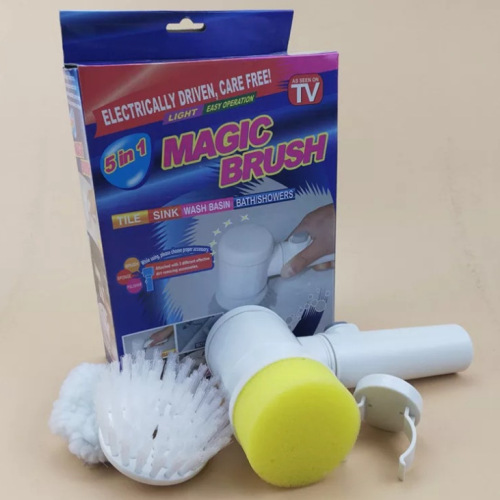 TV Product Magic Brush Housework 5-in-1 Bathtub Electric Cleaning Brush Bathtub Brush Bathtub Brush Factory Direct Sales