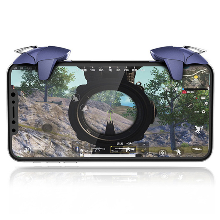 新款抖音吃鸡神器 蓝鲨Shark游戏手柄 物理辅助刺激战场厂家直销