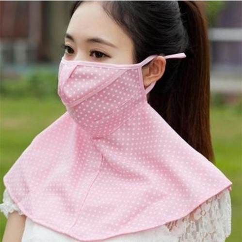 Korean-Style Sun Protection Open Mask Female Korean-Style Riding plus-Sized Neck Protection Summer Sun Protection Mask Dustproof and Breathable Mask
