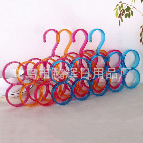 colorful nordic style circle scarf rack multi-purpose hanger scarf rack scarf rack tie rack 10 rings wholesale