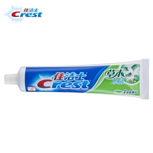 90G Crest Natural Multi-Effect Herbal Crystal Refreshing Mint Flavor Toothpaste