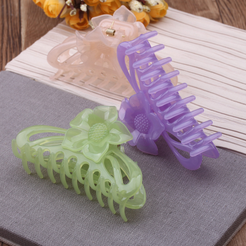 2-yuan store accessories: Large, medium-sized, simple and durable hair clips, top clips, Korean plastic hair grips and hair accessories pic 4