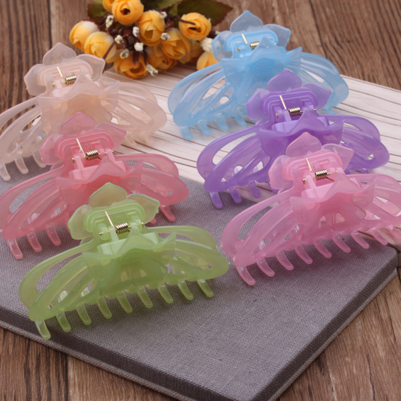 2-yuan store accessories: Large, medium-sized, simple and durable hair clips, top clips, Korean plastic hair grips and hair accessories pic 2