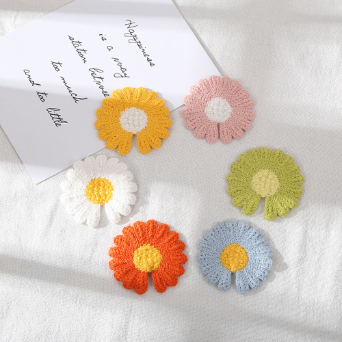 New Big Daisy Woven Flower Headdress Accessories Home Textile Accessories Clothing Woven Accessories Factory Direct Sales