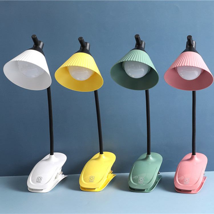 新款夹子台灯护眼LED学生阅读灯USB充电床头小夜灯宿舍夹子台灯