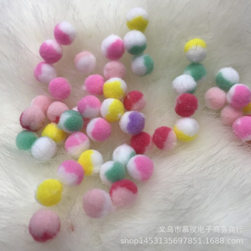 spot supply color high elastic fur ball diy pompons fur ball glitter ball kindergarten handmade material fur ball