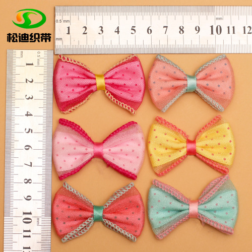wholesale lock mesh polka dot children‘s hair accessories handmade bow girls‘ pants socks hat accessories