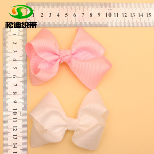 production wholesale semi-finished children‘s headwear hairpin hair accessories handmade bow accessories