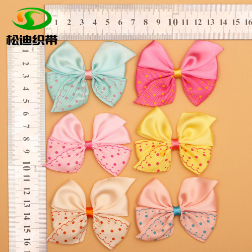 customized wholesale ribbon bow children‘s hairpin bow toy children‘s clothing hair accessories