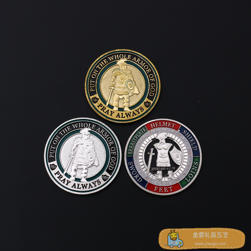 复古经典圣殿骑士图案浮雕仿古纪念币 款式规格多样 厂家现货直销