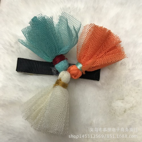 Factory Direct Sales Gauze Tassel Mesh Tassel Jewelry Ornament Accessory Bag Hat Play Accessories