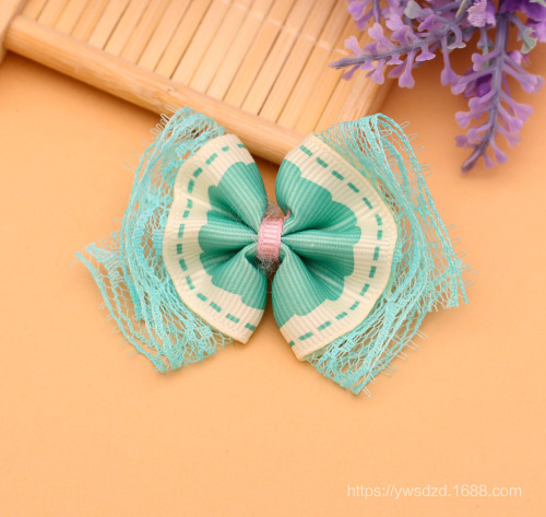 Factory Direct Children‘s Barrettes Clothing Lace Ribbon Bow 