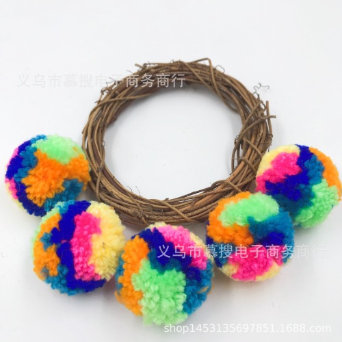 manufacturers customize colored wool ball mixed color wool ball jewelry wholesale clothing accessories diy wool ball