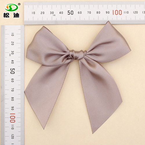 Customized 4cm Polyester Belt Handmade Bow Foreign Trade Decorative Accessories Ribbon Flowers