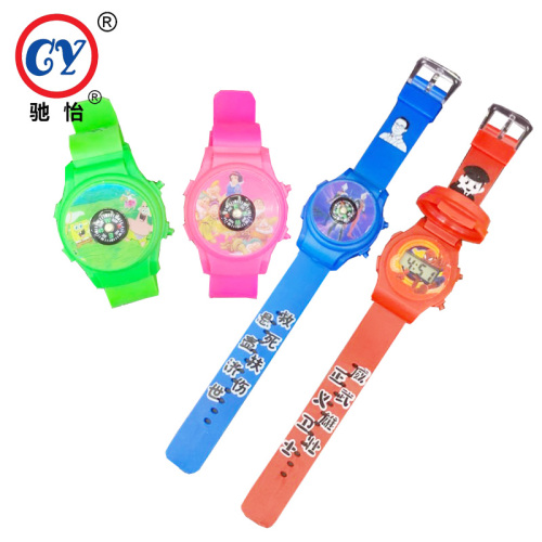 chi yi zheng energy flip compass electronic watch wrist decoration compass children‘s electronic watch