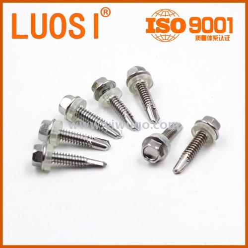 stainless steel outer hexagon self-drilling screw self-tapping screw galvanized plating color blackening fastener