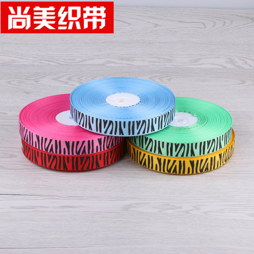 manufacturers supply head accessories ribbon 2.5cm rib belt clothing clothing printing belt polyester rib belt