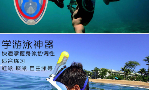 Full Dry Diving Mask Adult silicone Snorkeling Set GoPro Anti-Fog Camera Diving Goggles Factory Direct Sales