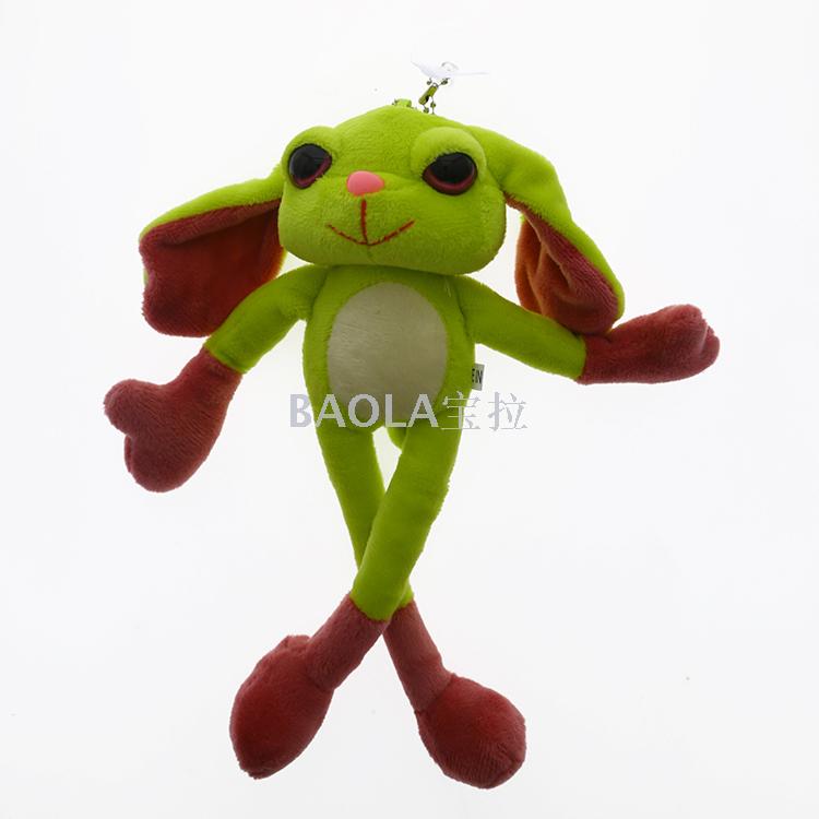 新品瑜伽兔毛绒玩具芝麻街公仔长腿猴兔青蛙鼠钥匙扣背包服饰挂件