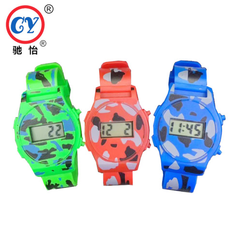 Factory Direct Exquisite Camouflage Electronic Watch Camouflage Flat Electronic Watch Boys and Girls Electronic Watch