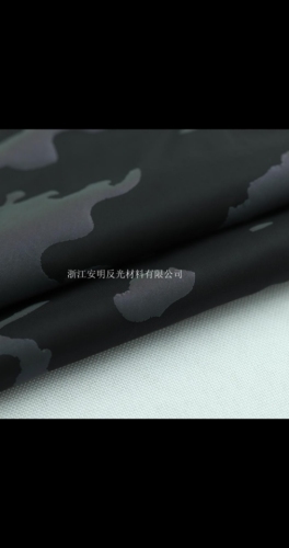 black colorful camouflage nylon fabric