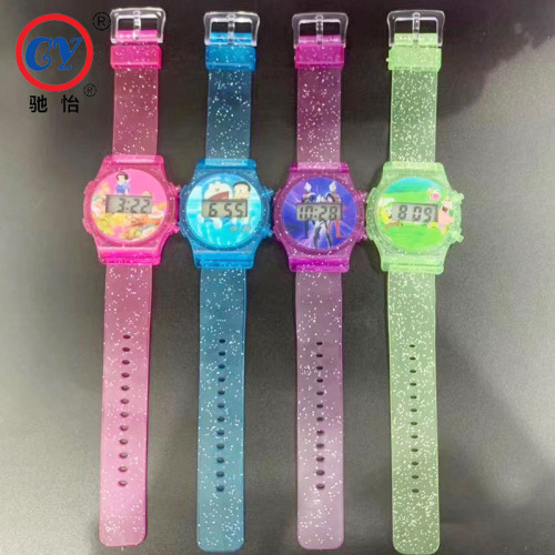 Chi Yi Shi Shang Yin Onion Flat Children‘s Electronic Watch Wrist Decoration Children‘s Electronic Watch Factory Direct Sales