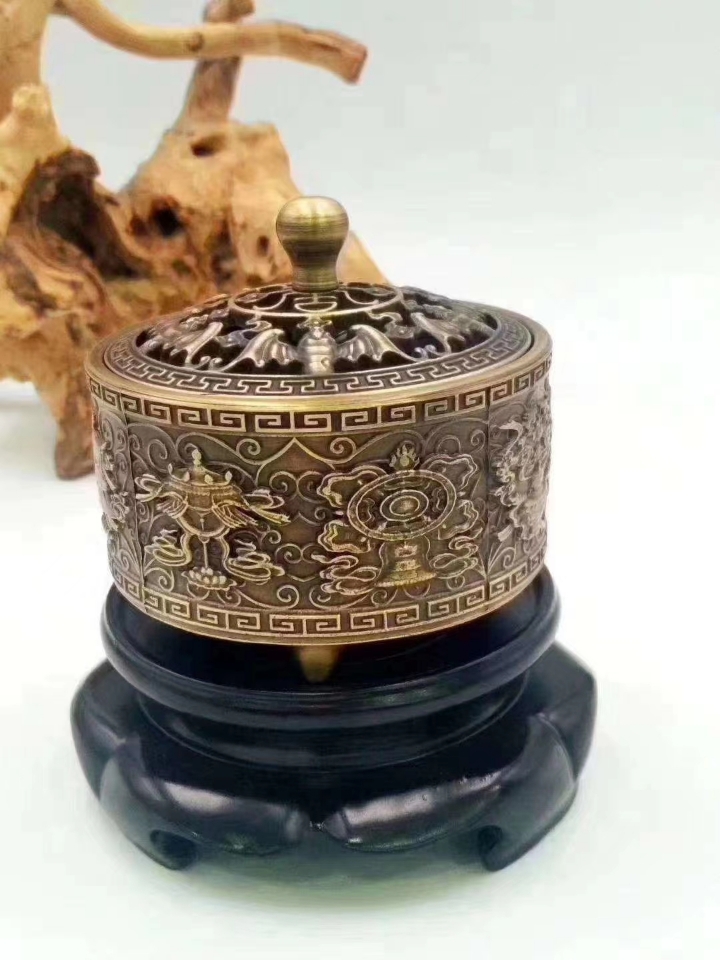 铜香炉沉香檀香盘香炉线香炉