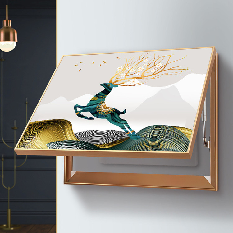 厂家直销新款电表箱装饰画高清画芯无框画欧美风玄关装饰画定制