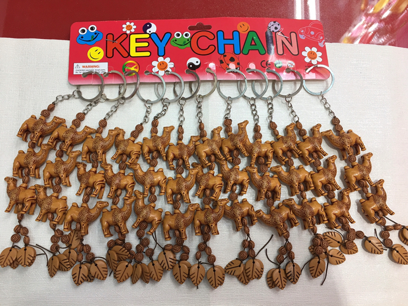 骆驼钥匙扣仿木骆驼挂件精美礼品促销礼品