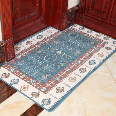 Factory Direct Sales Jacquard Floor Mat Home European Non-Slip Door Mat Home Doorway Cutting Custom Carpet Mats Wholesale