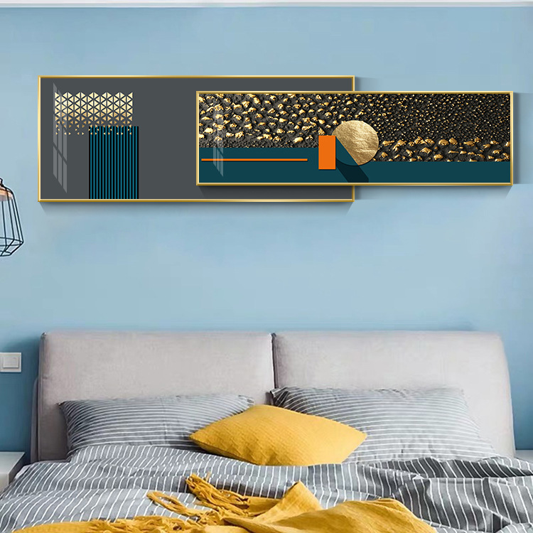 轻奢有框晶瓷画创意沙发背景墙画客厅卧室装饰画酒店走廊简约挂画