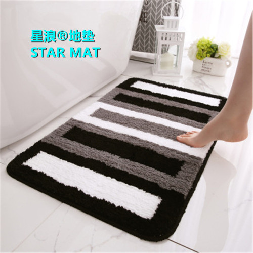 star wave floor mat gradient flocking home carpet bathroom non-slip mat entrance entrance water absorbing floor mat