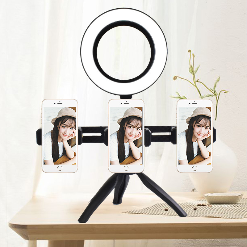 2020手机直播桌面支架 补光灯直播工具 ringlight环形灯支架